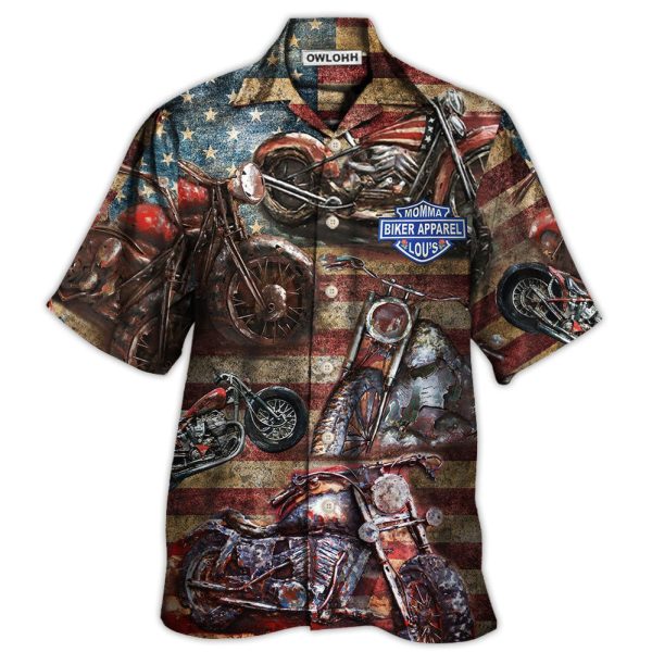 Motorcycle No Plans No Maps America Style - Hawaiian Shirt Jezsport.com