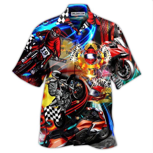 Motorcycle Race The Rain Ride The Wind - Hawaiian Shirt Jezsport.com