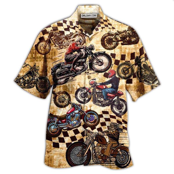 Motorcycle Some Need Therapy I Have My Motorcycle I'm Happy - Hawaiian Shirt Jezsport.com