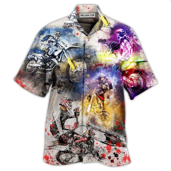 Motorcycle Where The Road Ends The Fun Begins Mix Color - Hawaiian Shirt Jezsport.com