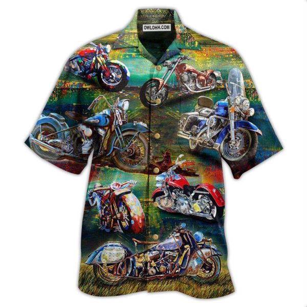 Motorcycle Freedom Is A Full Tank Happy With Road - Hawaiian Shirt Jezsport.com