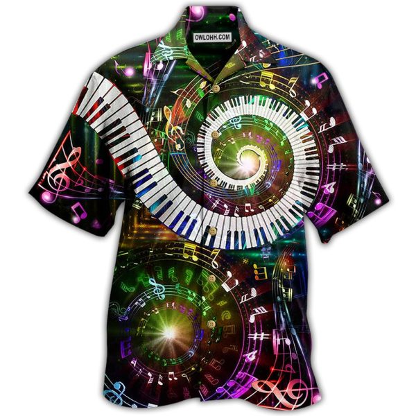 Piano Music 10 Fingers 88 Keys Piano - Hawaiian Shirt Jezsport.com