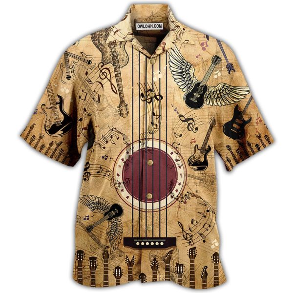 Guitar Music Amazing Guitar Vintage - Hawaiian Shirt Jezsport.com