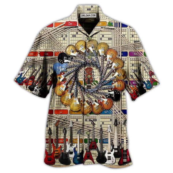 Guitar Cool Vintage Style - Hawaiian Shirt Jezsport.com