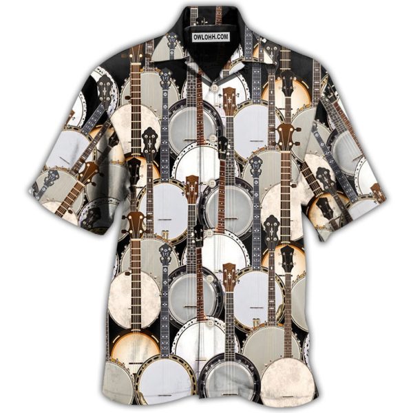 Banjo Love Music Pattern - Hawaiian Shirt Jezsport.com