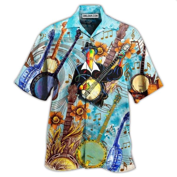 Banjo Music Cheerful Melodies From Banjo - Hawaiian Shirt Jezsport.com