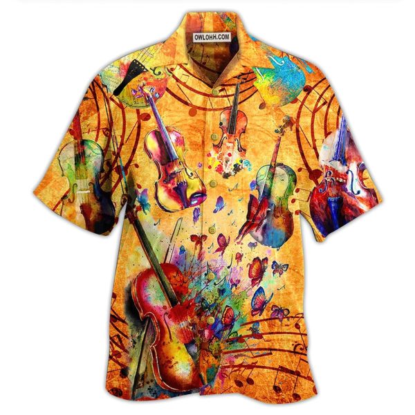 Violin Love And Peace Life With Music - Hawaiian Shirt Jezsport.com