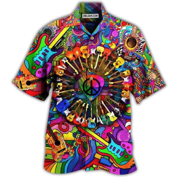 Guitar Love Life Style Colorful - Hawaiian Shirt Jezsport.com