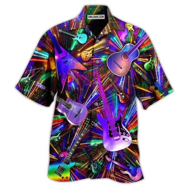 Guitar Love Neon Color - Hawaiian Shirt Jezsport.com