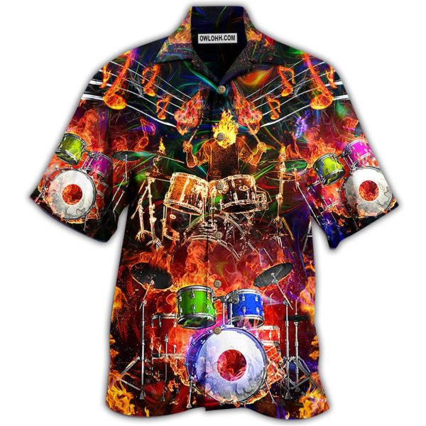 Drum Music Is My Life My Soul - Hawaiian Shirt Jezsport.com