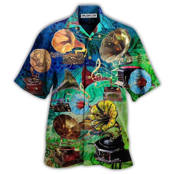 Gramophone Music My Life - Hawaiian Shirt Jezsport.com