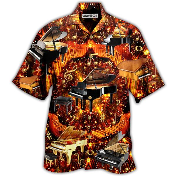 Piano Music Piano Is My Soul - Hawaiian Shirt Jezsport.com