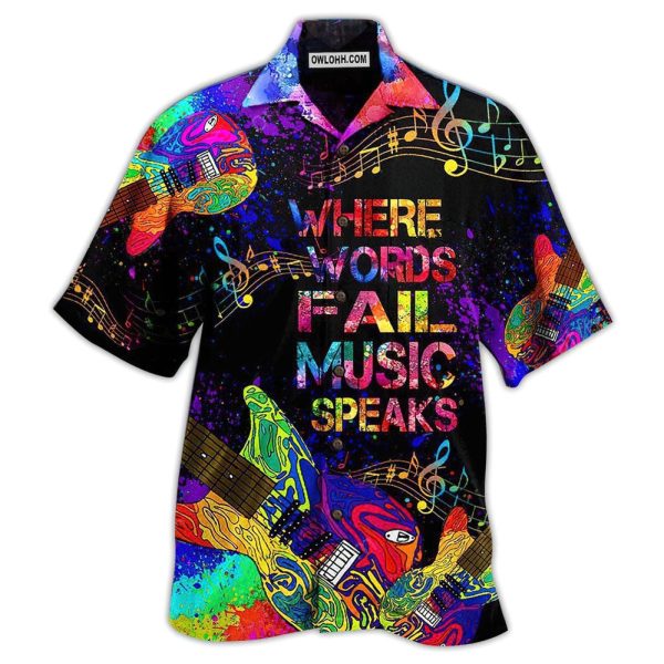 Music Speaks Style - Hawaiian Shirt Jezsport.com