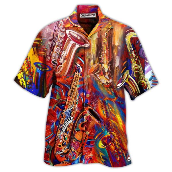 Saxophone Music To The Soul - Hawaiian Shirt Jezsport.com