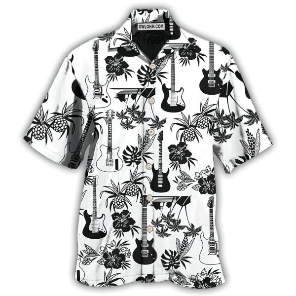 Guitar Music With Electric Guitar - Hawaiian Shirt Jezsport.com