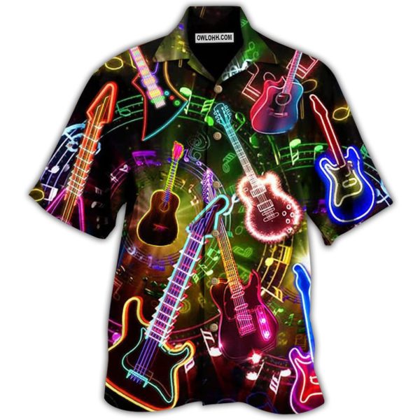 Guitar Music All You Need Is A Guitar - Hawaiian Shirt Jezsport.com