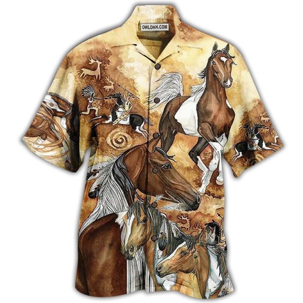 Native American Horse - Hawaiian Shirt Jezsport.com