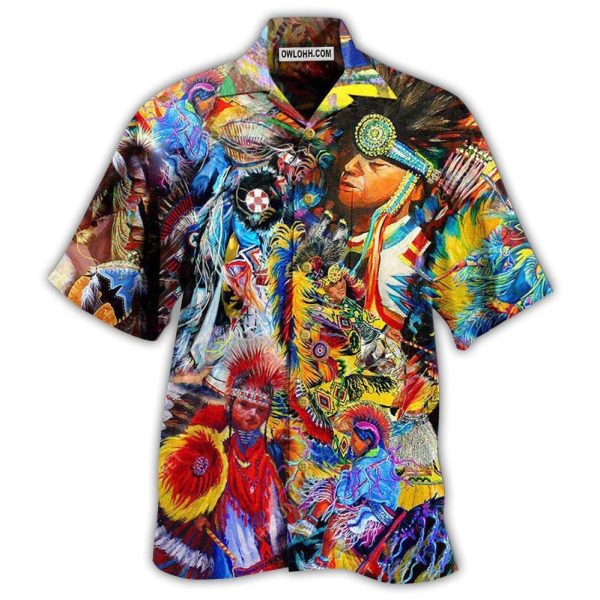 Native American Pow Wow Dancing Cool - Hawaiian Shirt Jezsport.com