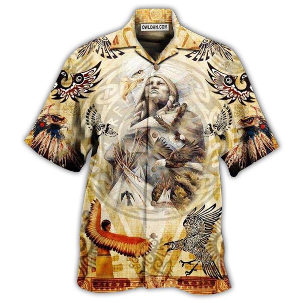 Native American Power Of Eagle Cool - Hawaiian Shirt Jezsport.com