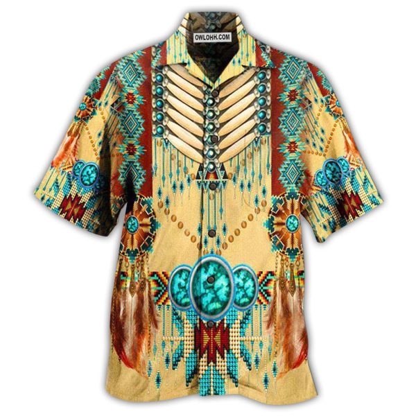 Native American Proud Pattern - Hawaiian Shirt Jezsport.com