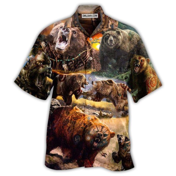 Native Bears Keep The Native Spirit - Hawaiian Shirt Jezsport.com