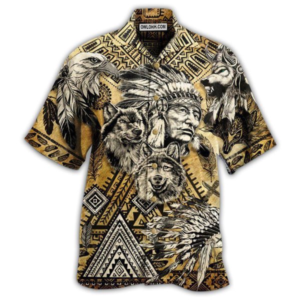 Native Born To Be A Native American Vintage - Hawaiian Shirt Jezsport.com