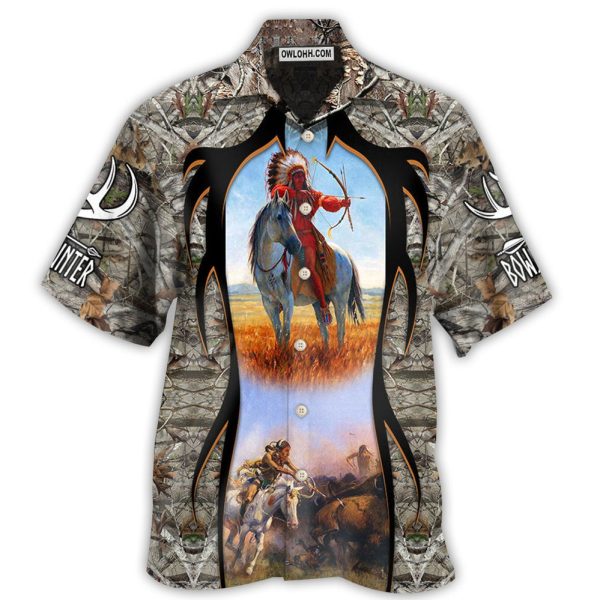 Native Bow Arrow Hunting Cool - Hawaiian Shirt Jezsport.com