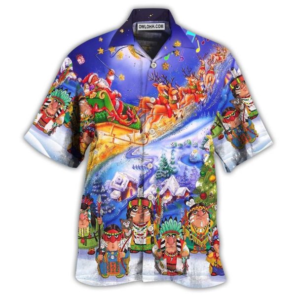 Native Funny Christmas Night - Hawaiian Shirt Jezsport.com