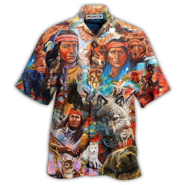 Native Let The Spirits Guide You Cool - Hawaiian Shirt Jezsport.com