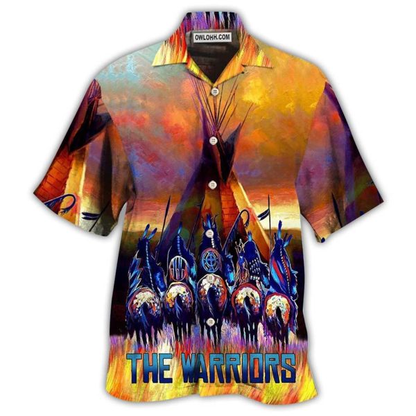 Native Pride Peaceful Forever The Warriors - Hawaiian Shirt Jezsport.com