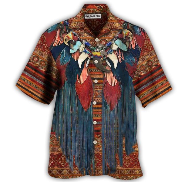 Native Style Cool Love Peace Pattern - Hawaiian Shirt Jezsport.com