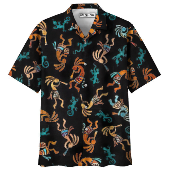 Native Style Love Peace Black Style - Hawaiian Shirt Jezsport.com