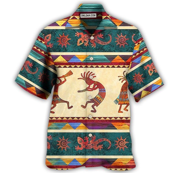 Native Style Love Peace Cool Pattern - Hawaiian Shirt Jezsport.com