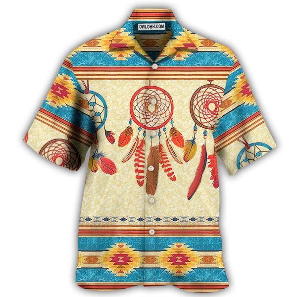 Native Style Love Peace Dreamcatcher - Hawaiian Shirt Jezsport.com