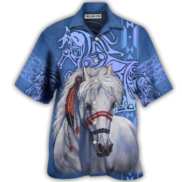 Native Style Love Peace Horse - Hawaiian Shirt Jezsport.com