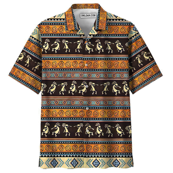 Native Style Love Peace Pattern - Hawaiian Shirt Jezsport.com