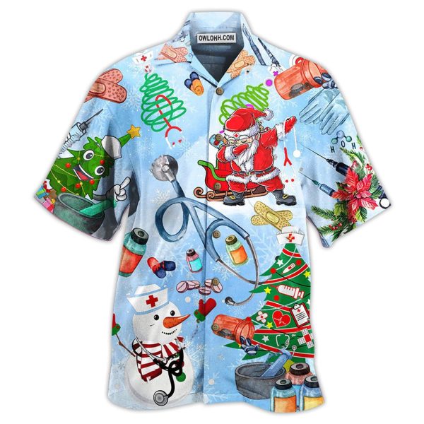 Nurse Love Xmas Tree - Hawaiian Shirt Jezsport.com