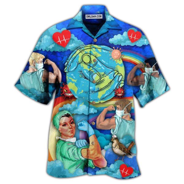 Nurse Never Underestimate Who Survived - Hawaiian Shirt Jezsport.com