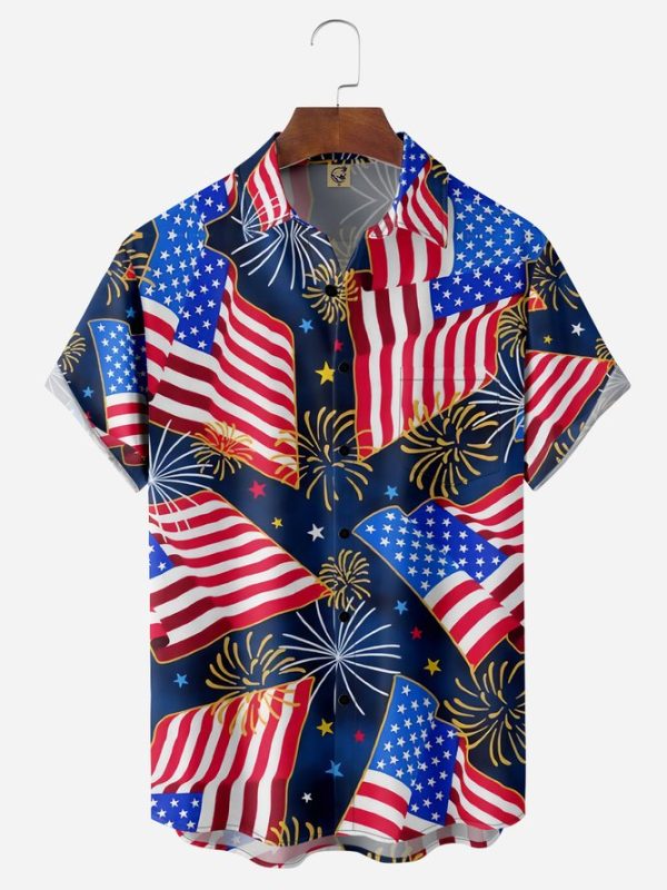 American Flag Hawaiian Shirt Jezsport.com