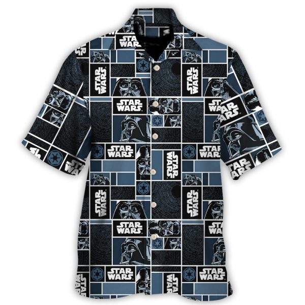 Starwars Darth Vader Geometric Pattern Black - Hawaiian Shirt For Men, Women Jezsport.com