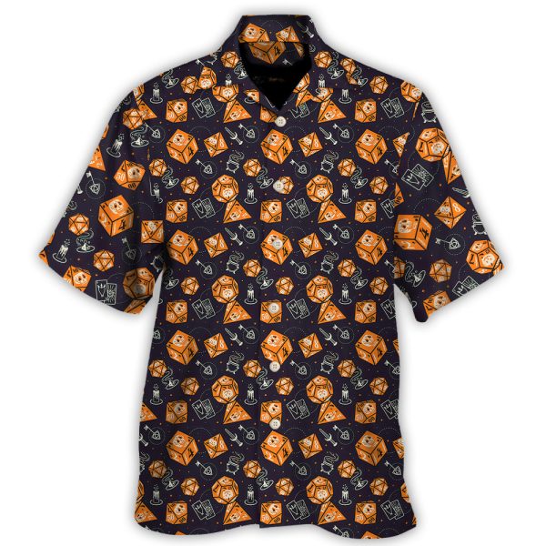 DnD Mystic Dice Pattern - Hawaiian Shirt Jezsport.com