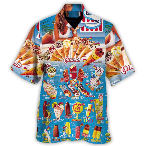 Old Ice cream it over nostalgic streets ice cream Set 2 - Hawaiian Shirt Jezsport.com