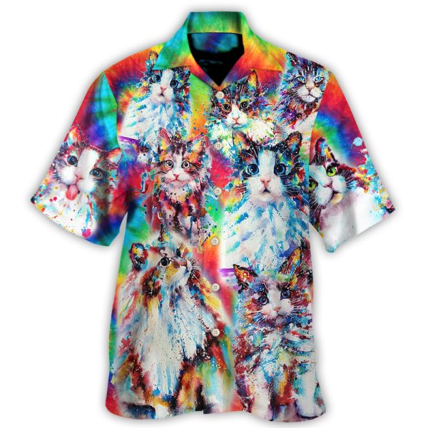 Cat Baby Angel Color - Hawaiian Shirt Jezsport.com