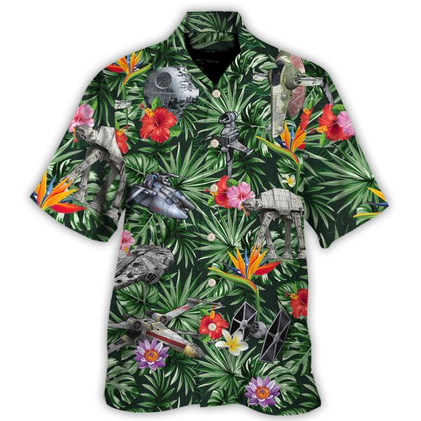 Starwars Space Ships Tropical Forest - Hawaiian Shirt For Men, Women Jezsport.com