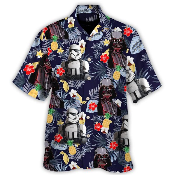 Starwars Darth Vader Storm Trooper Flower - Hawaiian Shirt For Men, Women Jezsport.com