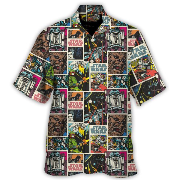 Starwars Print Comic Pattern - Hawaiian Shirt For Men, Women Jezsport.com