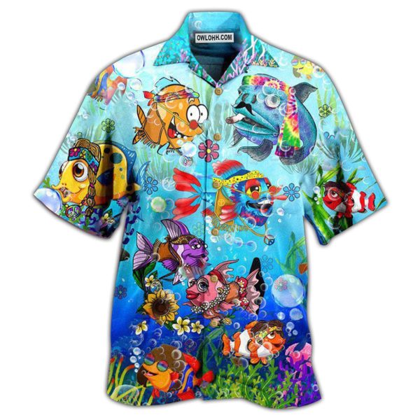 Fish Ocean In The Deep Blue Sea Joy To You And Me - Hawaiian Shirt Jezsport.com