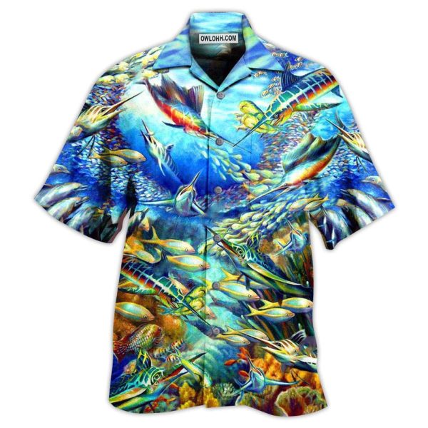 Ocean Marine Biology Swordfish - Hawaiian Shirt Jezsport.com