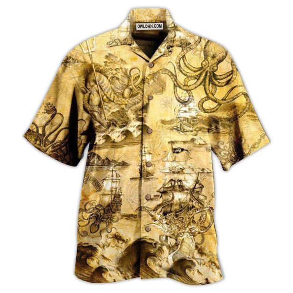 Octopus Amazing And Sail Retro - Hawaiian Shirt Jezsport.com