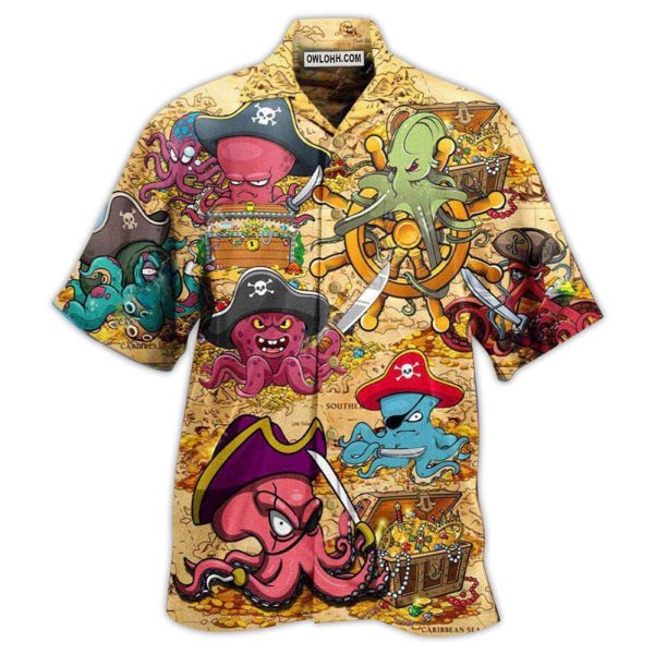 Octopus Captain Pirates - Hawaiian Shirt Jezsport.com